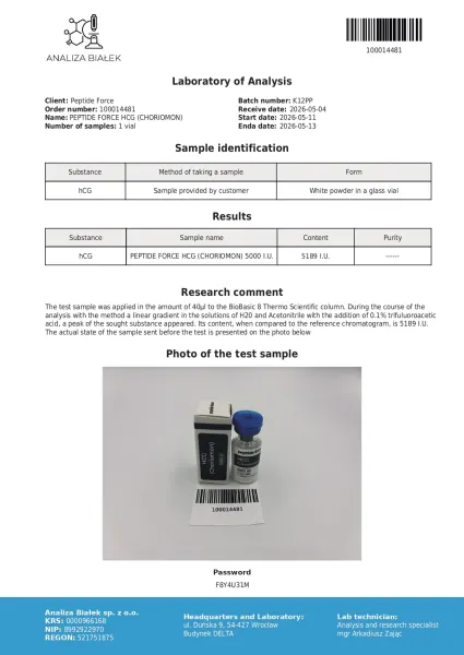 hCG (Choriomon) — CoA — May 2026